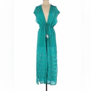 Elegant Teal Maxi Dress